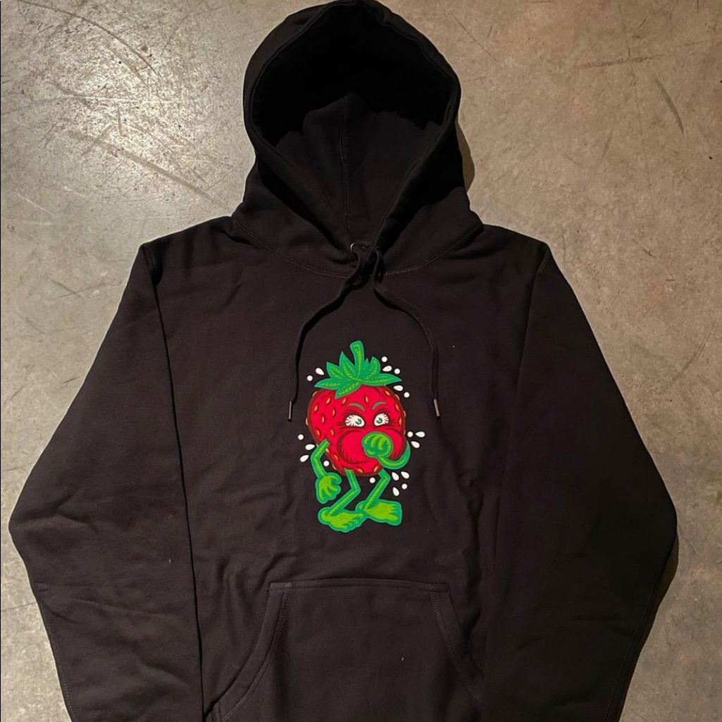 Strawberry Cough Hoodie Todd Bratrud Size Large Brand New